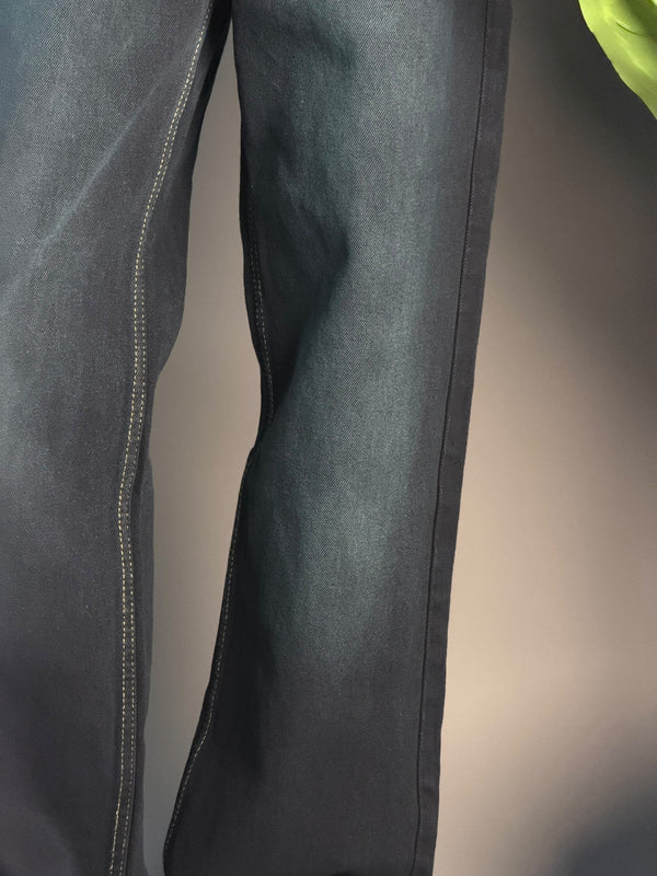 DARK BLUE WITH GREEN SHADE SEMI BAGGY