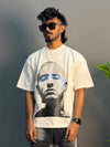 WHITE HALF SLEEV PRINTED T-SHIRT