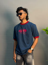 BLUE PRINTED T-SHIRT