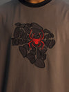 GREY SPIDER PRINTED S-SHIRT