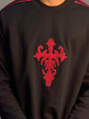 BLACK FULL SLEEVE PRINTED T-SHIRT