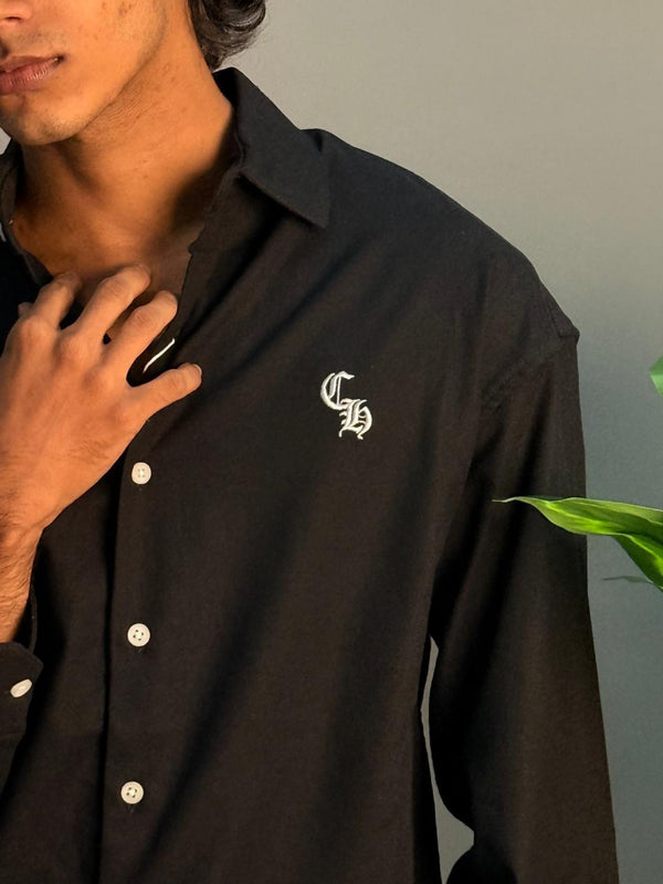IMP LINENE SHIRT BLACK