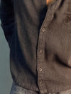 BLACK DENIM BOXY SHIRT