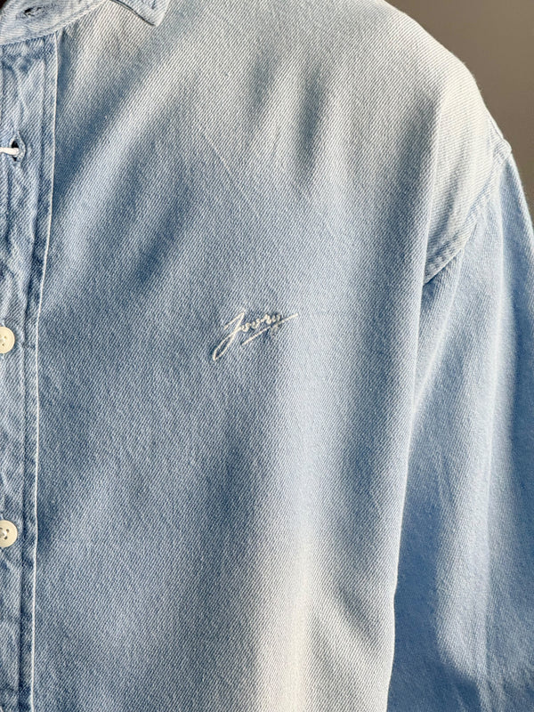 Light Blue With White Shade Denim Shirts