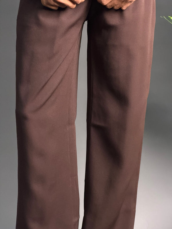 Korean Brown Formal Pants