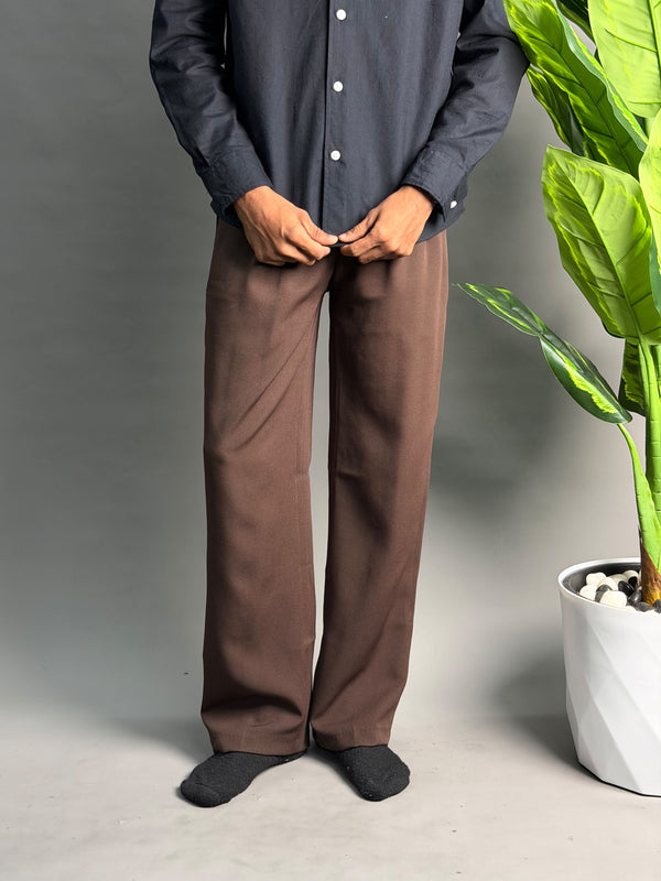 Korean Brown Formal Pants