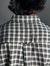 Star Collared Black And White Check Shirt
