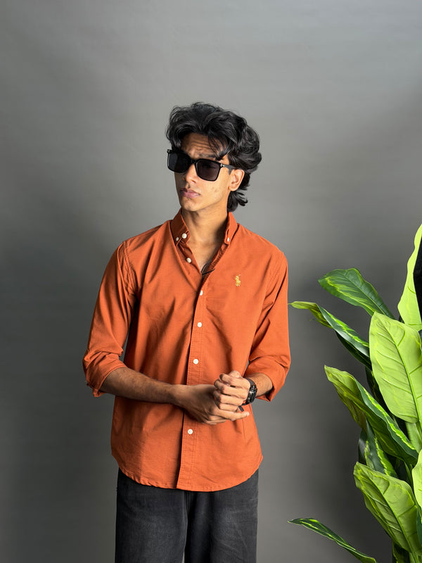 Plain Brick red shirts