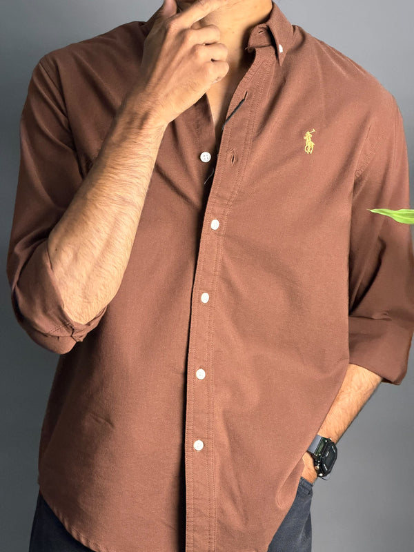 Plain Chocolate Brown Shirts