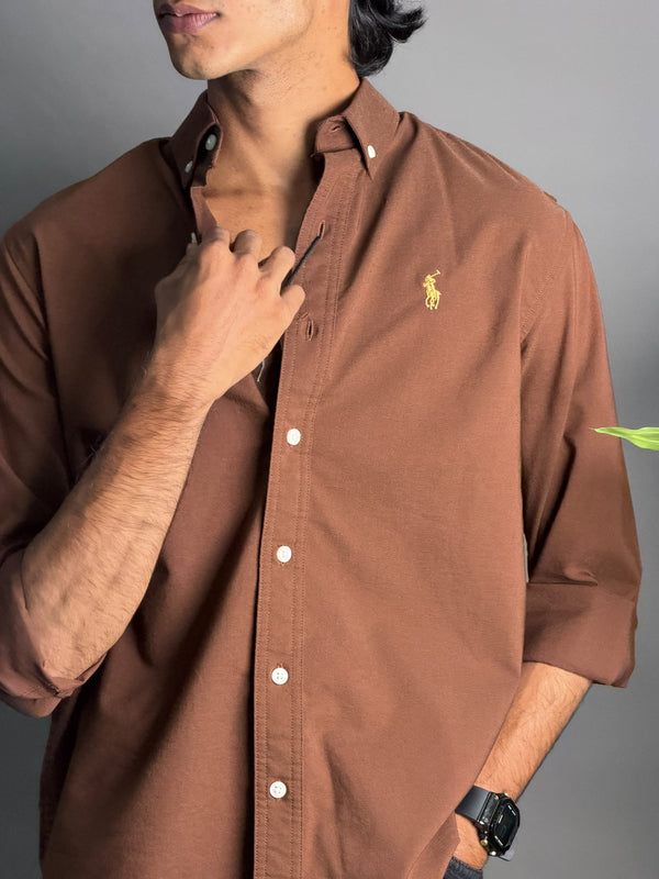 Plain Chocolate Brown Shirts