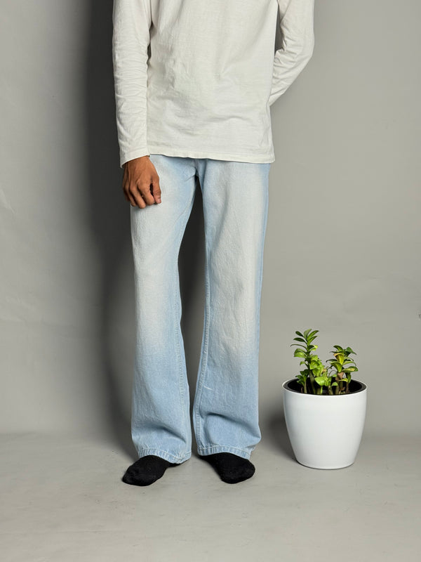 Light Sky Blue Straight Fit Jeans