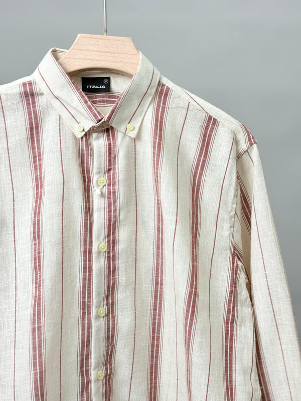Premium Linen Stripe Shirt
