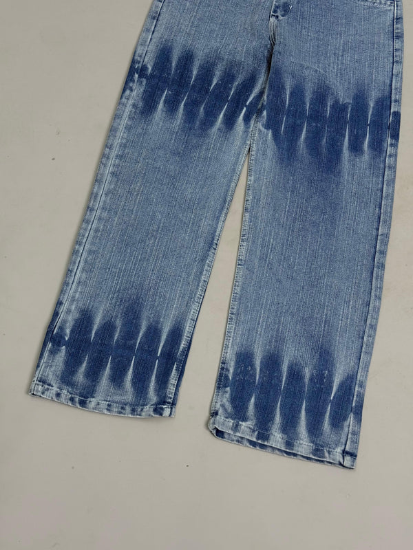 Whisker Pattern Slub Baggy