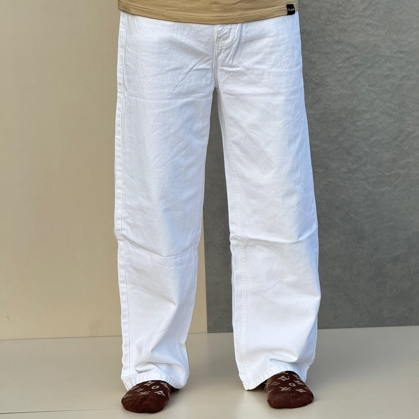 White Baggy Jean Big Size (38,40,42)
