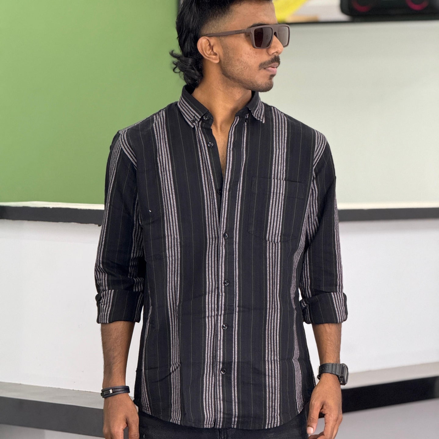 Full Sleeve Stripe Shirt (XL)