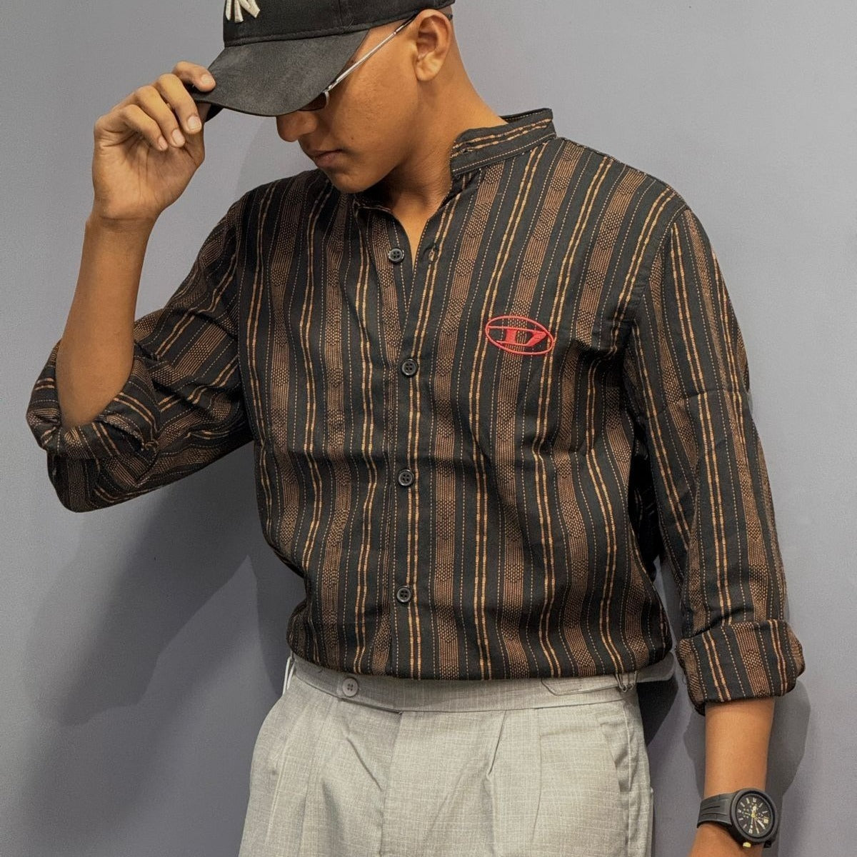 Full Sleeve Stripe Shirt (XL)