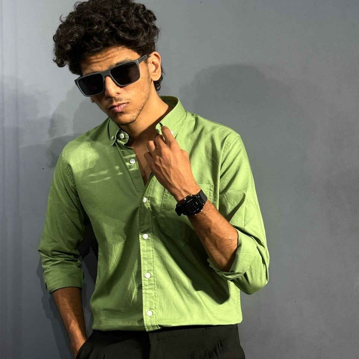 Full Sleeve Plain Shirt (S,M,L)
