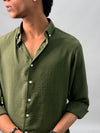 WRINKLED FREE SHIRT GREEN
