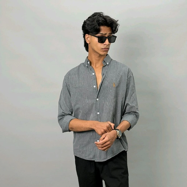 SOFT POLY STRIPES SHIRT