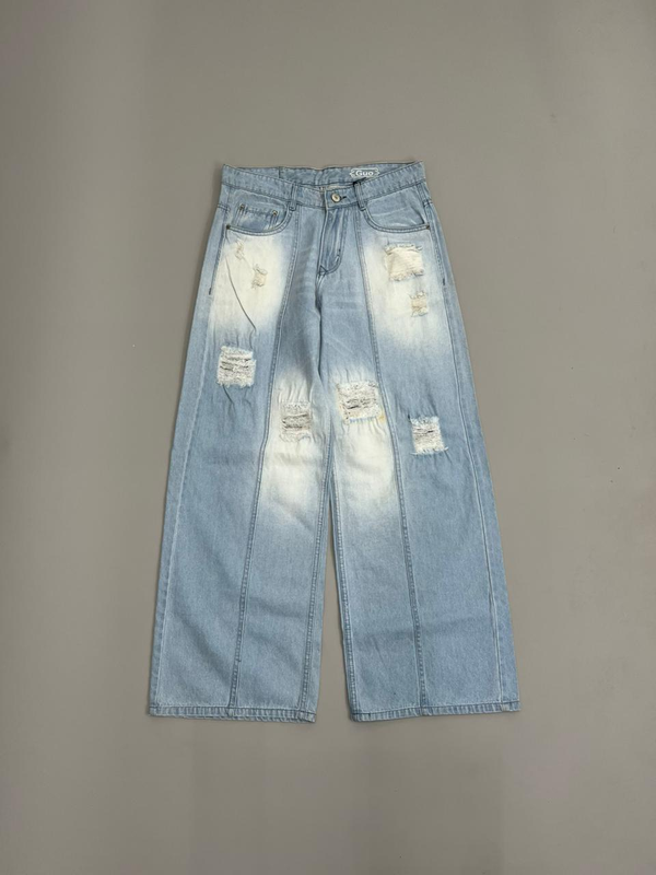 Patch Jeans Baggy Fit