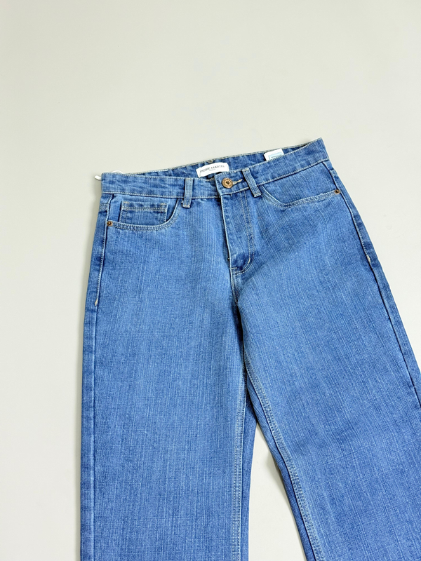 Slub Straight Fit Jeans