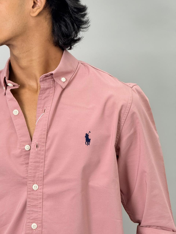 Full Sleeve Plain Shirt (pink)