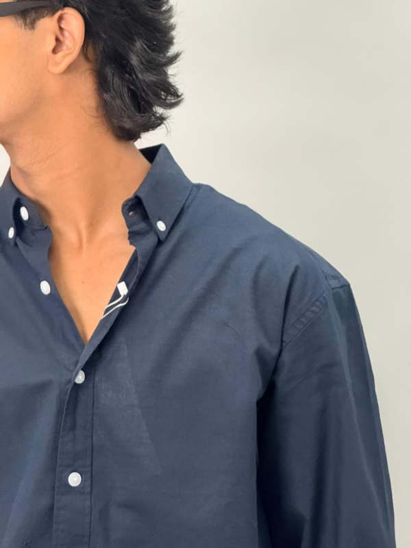 Full Sleeve Linen Shirts (NAVY)
