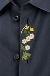 Navy Blue Premium Embroidery Shirt