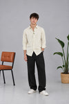 Premium Embroidery Shirt Cream