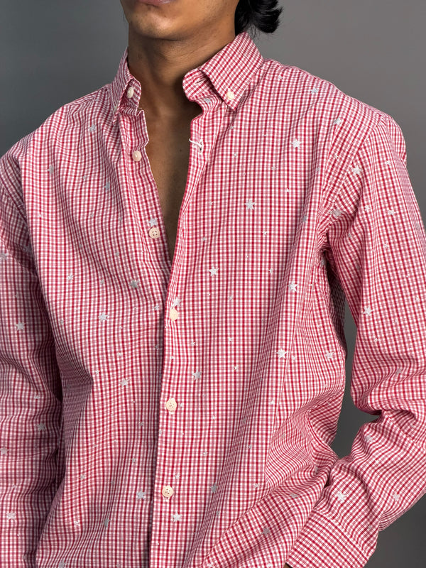 Red Checks With Stars Shirt