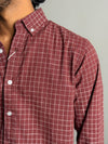 Maroon Check Shirt