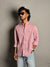 Pink Chinese Collar Shirt