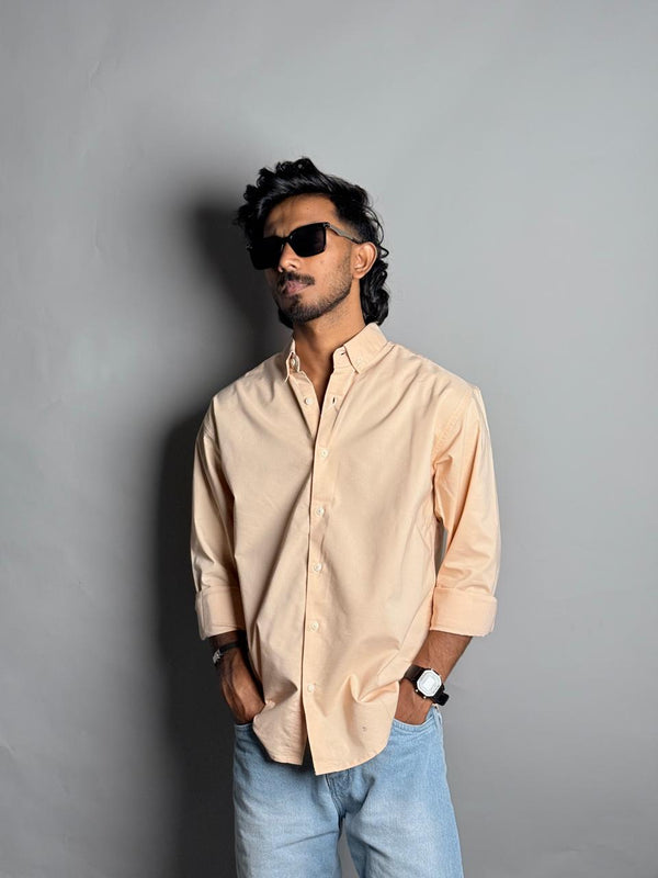 Beige Plain Shirt