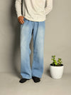 Sky Blue Straight Fit Jeans