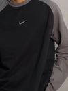 Oversized Black & Grey Full Sleeve Tshirt