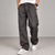 Dark Grey Baggy Track Pants