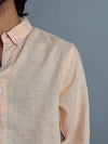 Orange & White Micro Checks