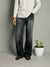 Black With White Shade Jeans