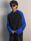 Oversized Black & Blue Full Sleeve TShirt