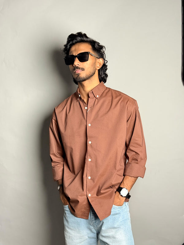 Brown Plain Shirt