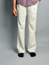 Cream Formal Semi Bootcut Pants