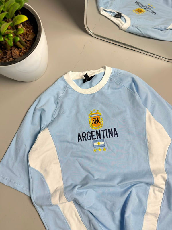 Oversized Embroidery Tshirt (Argentina)