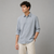 Grey Plain Full-Sleeve Shirt
