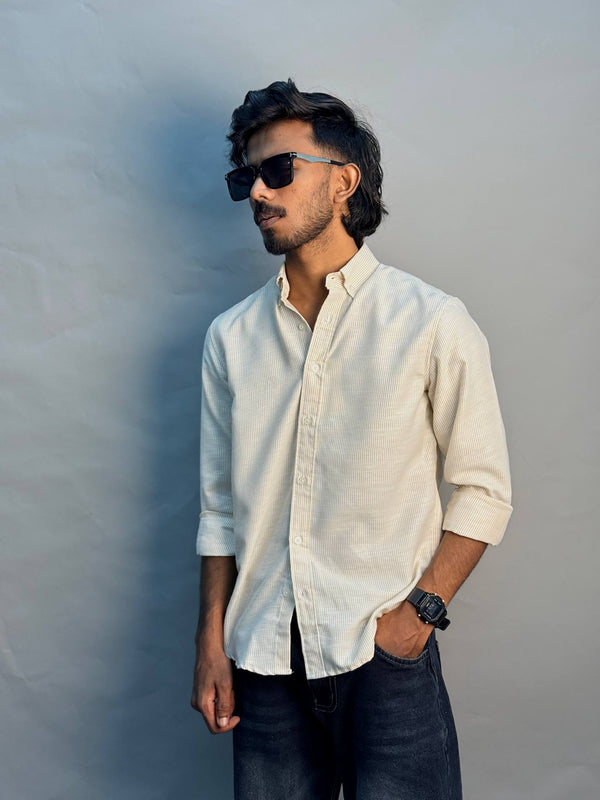 Beige Stripe Shirt