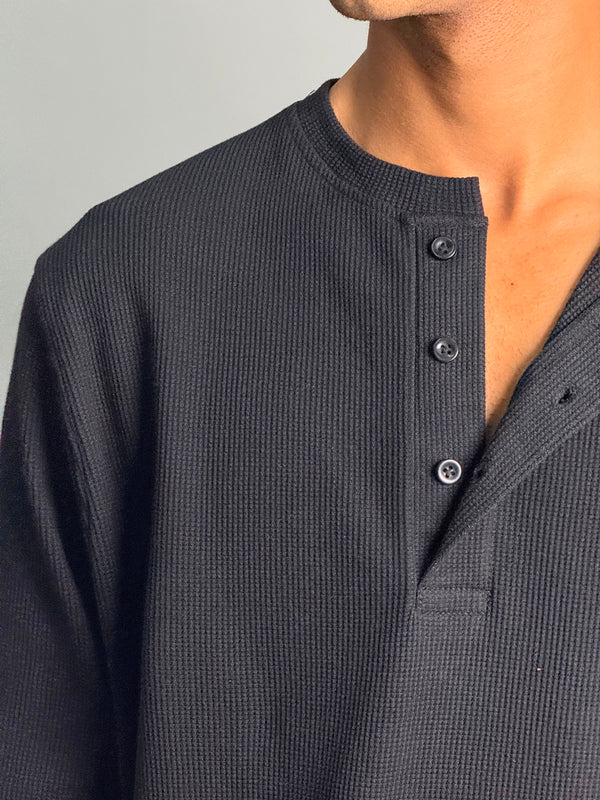 Premium Henley Full Sleeve T-Shirt