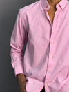 Pink Microchecks With Stars Shirt