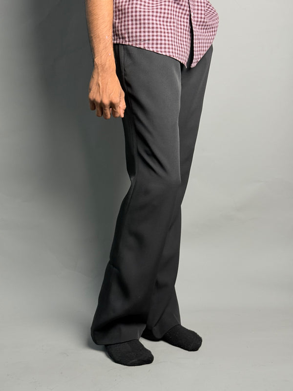 Black Formal Semi Bootcut Pants