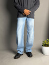 Sky Blue Straight Fit Jeans