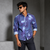 Dark Purple Tie-Dye Full-Sleeve Shirt