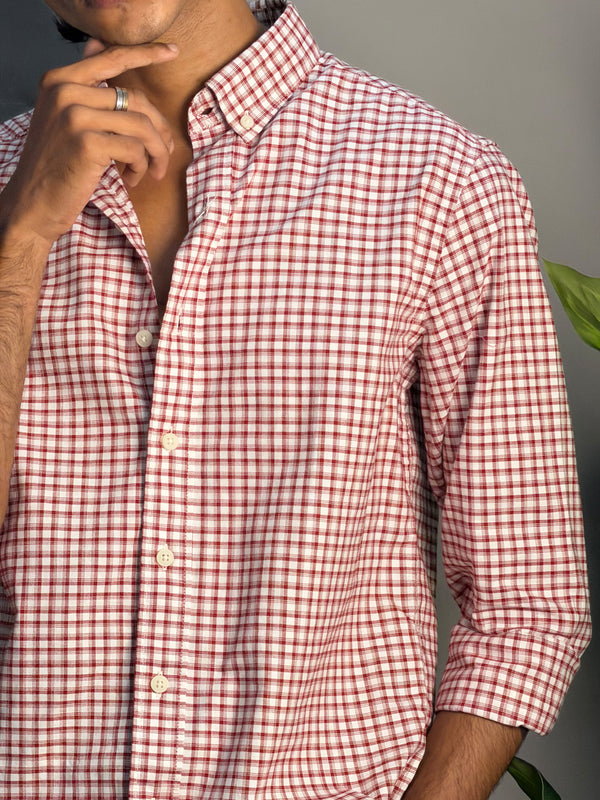 Red & White Checks Shirt